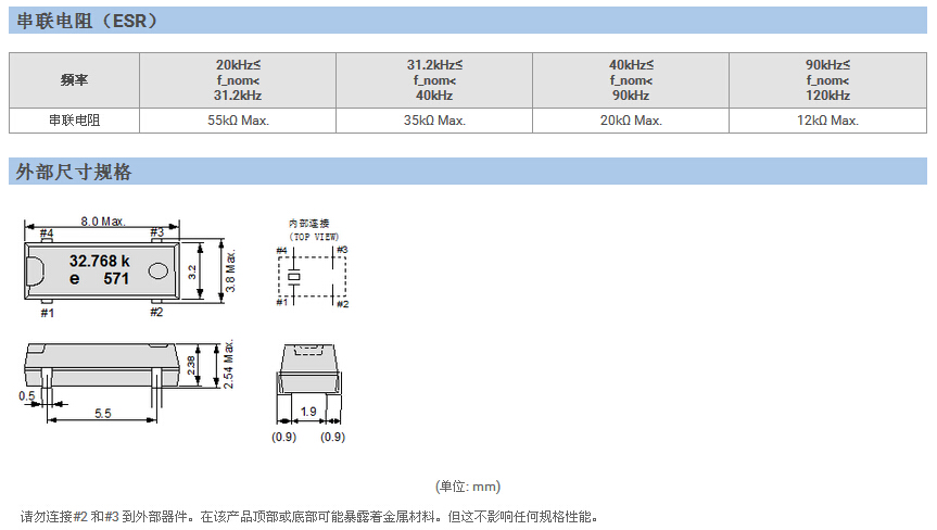 MC-30A晶振規(guī)格書