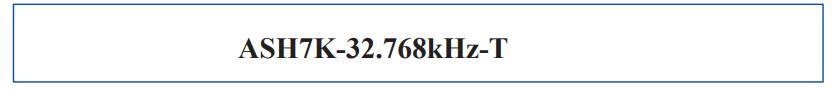 ASH7K晶振規(guī)格書(shū)